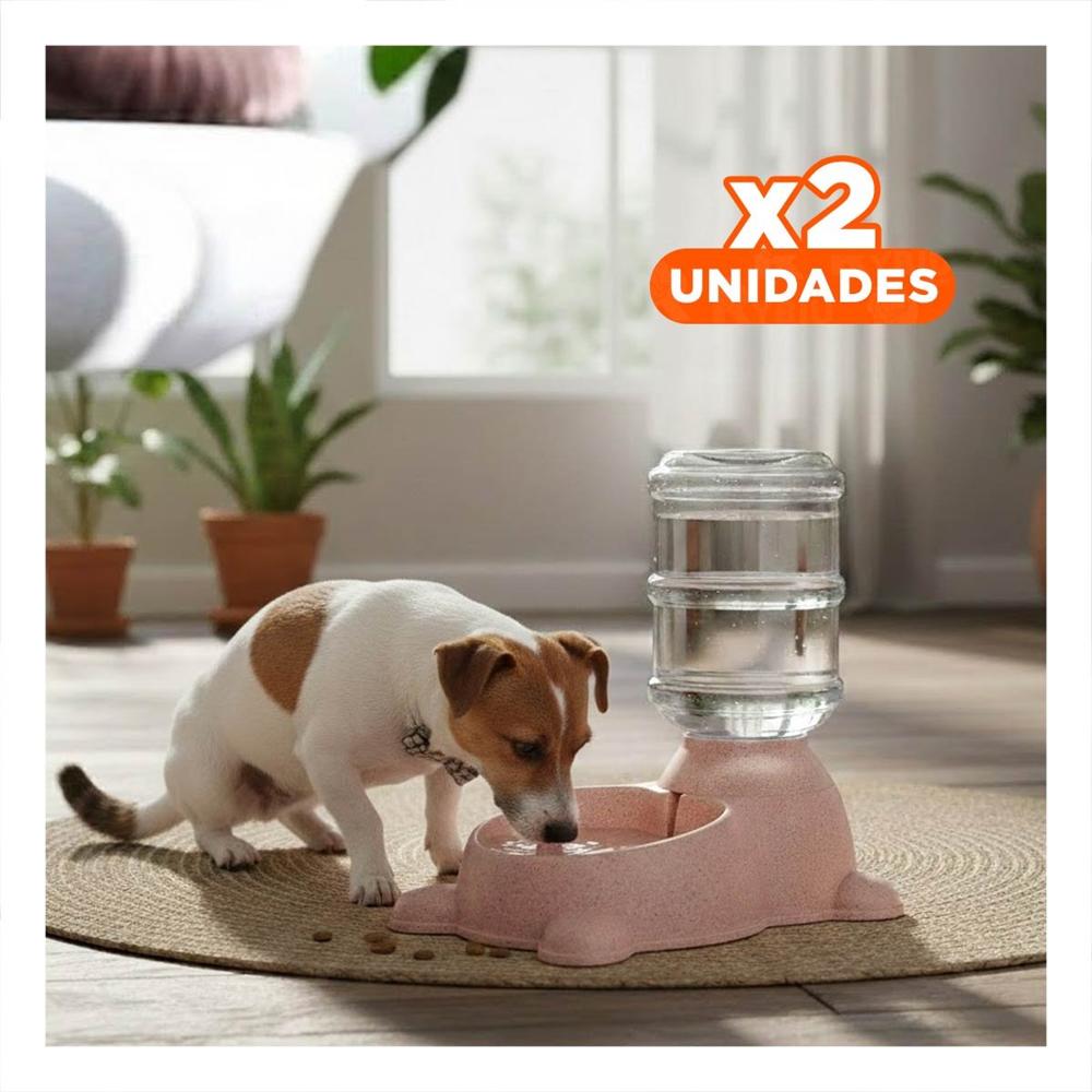Pack2 Complemento Funcional para Perro Plomo Circular con Bidon Rosado Y+Regalo Sticker