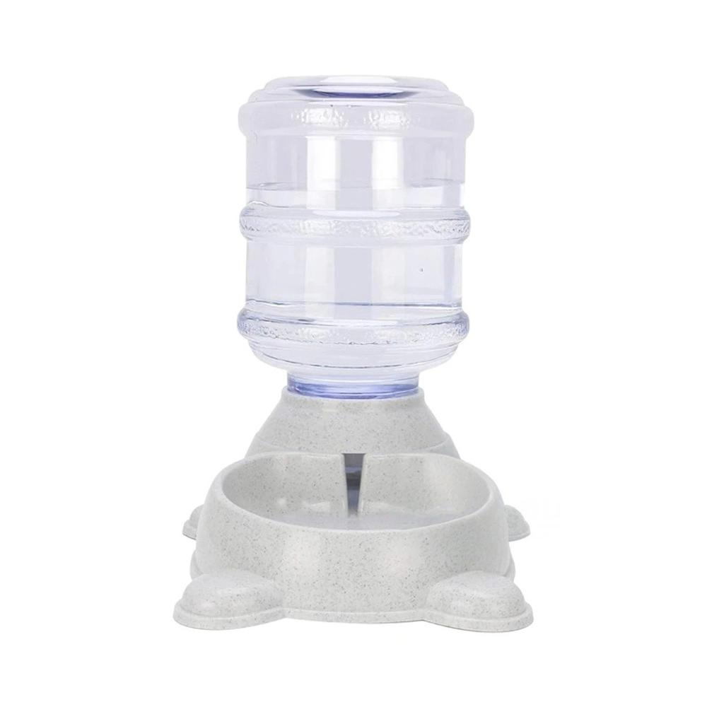 Equipo de Agua para Perro Circular con Bidon de Plastico Plomo Y+Papel Regalo