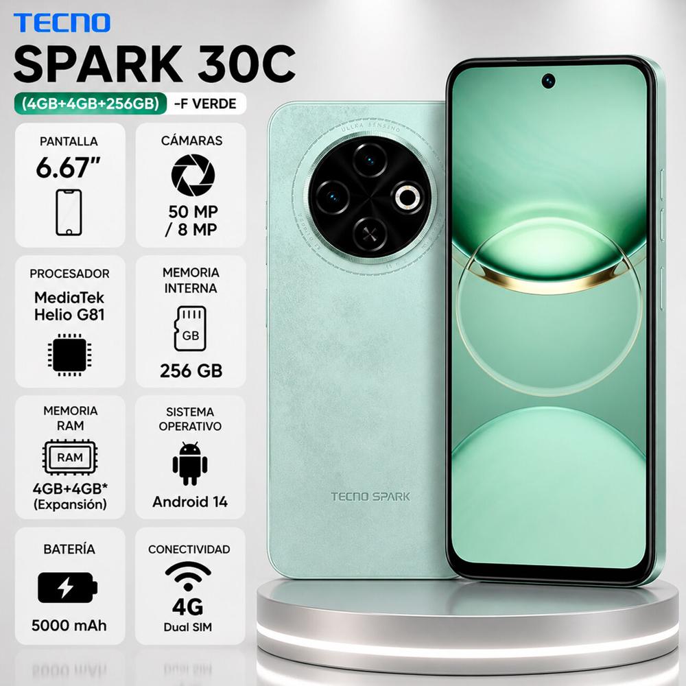 CELULAR TECNO SPARK 30C 4GB - 256GB