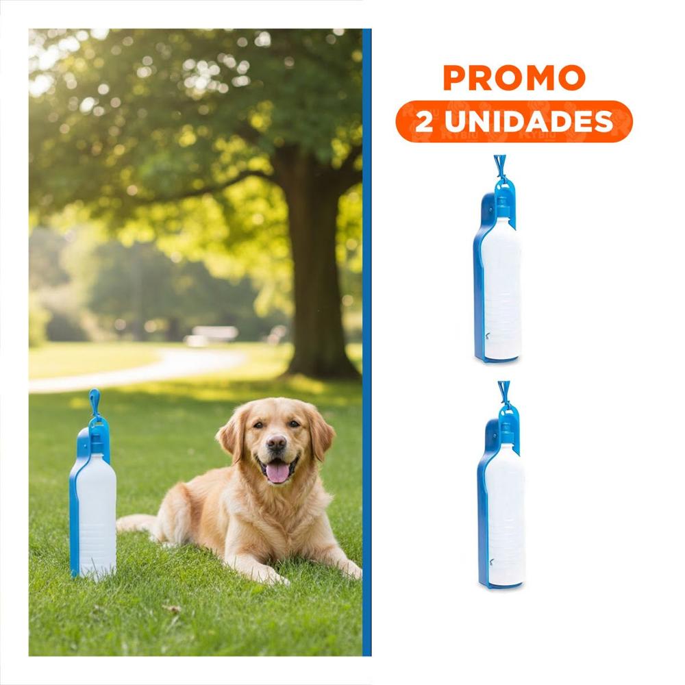 Pack2 Articulo Compacto Celeste para Perro con Uso Portatil en Paseos