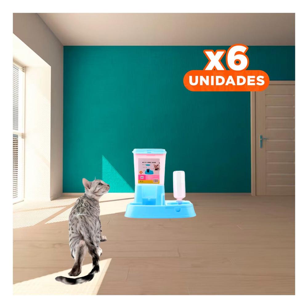Pack6 Base Doble Celeste para Mascota Firme y Practica Compacta Y+Regalo Sticker