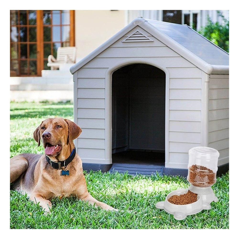 Modulo de Agua para Perro Circular con Bidon de Plastico Plomo