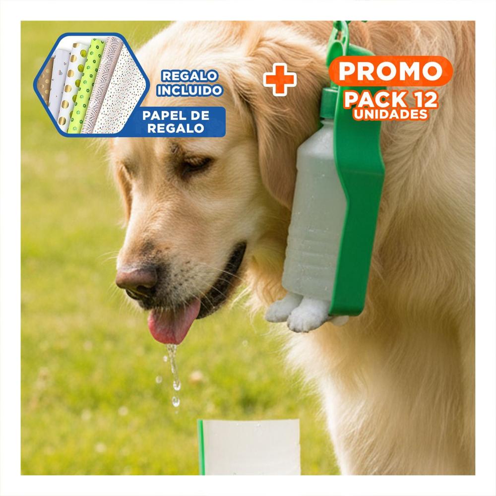 Pack12 Sistema Compacto Verde para Mascota con Funcion Practica y Transporte Y+Papel Regalo