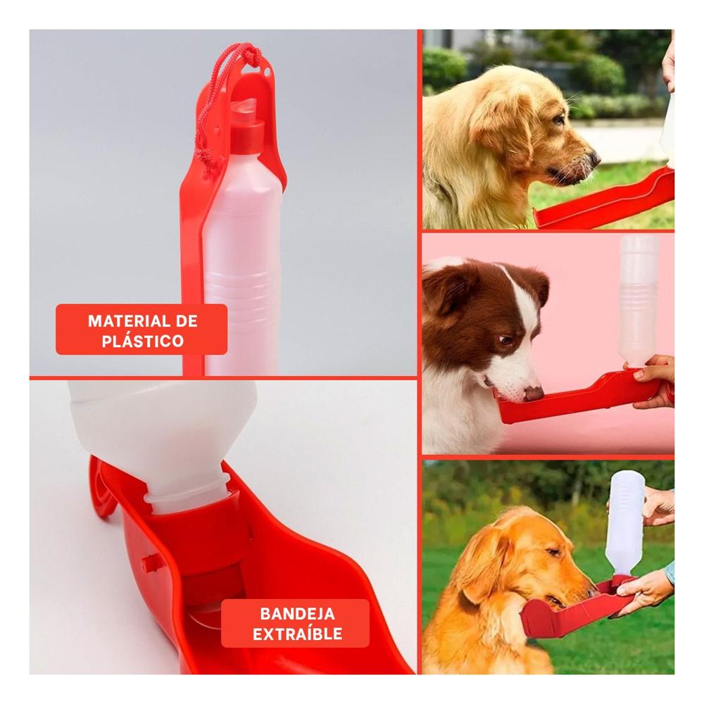 Articulo Portatil Rojo para Mascota con Uso Diario en Casa o Viajes Y+Post It