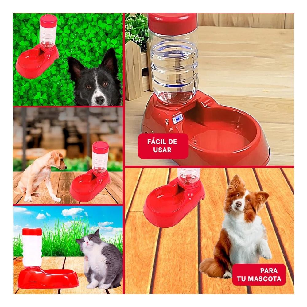 Bebedero Automatico para Mascota Rojo de Alta Calidad y Durable Y+Post It