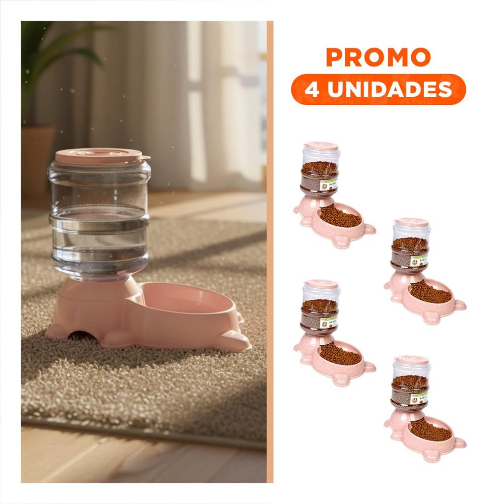 Pack4 Utensilio Circular con Bidon Rosado, Comodo y Duradero Y+Regalo Sticker