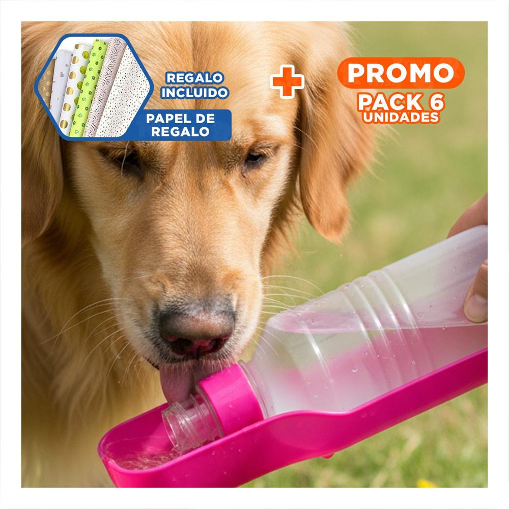 Pack6 Opcion Compacta Rosada para Perro con Uso Diario y Practico Y+Papel Regalo