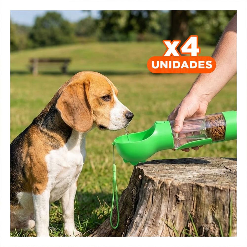 Pack4 Presentacion 4 en 1 Dispensador con Bolsita Verde Mediano Funcional