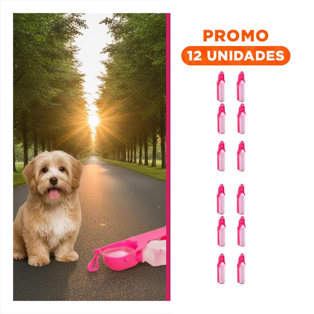 Pack12 Articulo Funcional Rosado para Perro con Uso Portatil Diario Y+Regalo Sticker