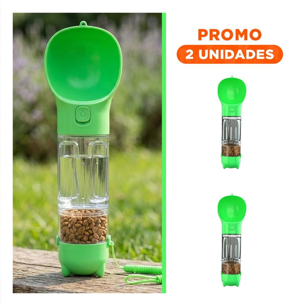 Pack2 Opcion 4 en 1 Dispensador con Bolsita Verde Mediano Moderno