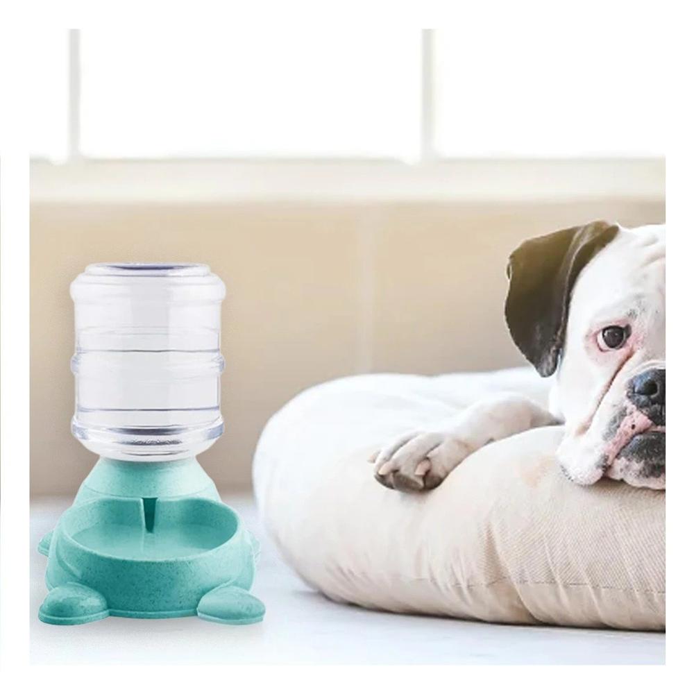 Base de Agua para Perro Circular con Bidon de Plastico Verde Y+Ligas Regalo