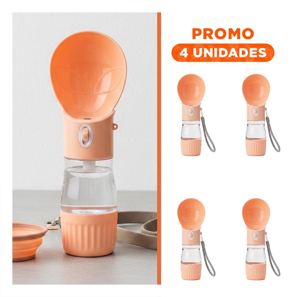 Pack4 Accesorio Funcional Diseno Ovni Naranja Portatil Y+Regalo Sticker