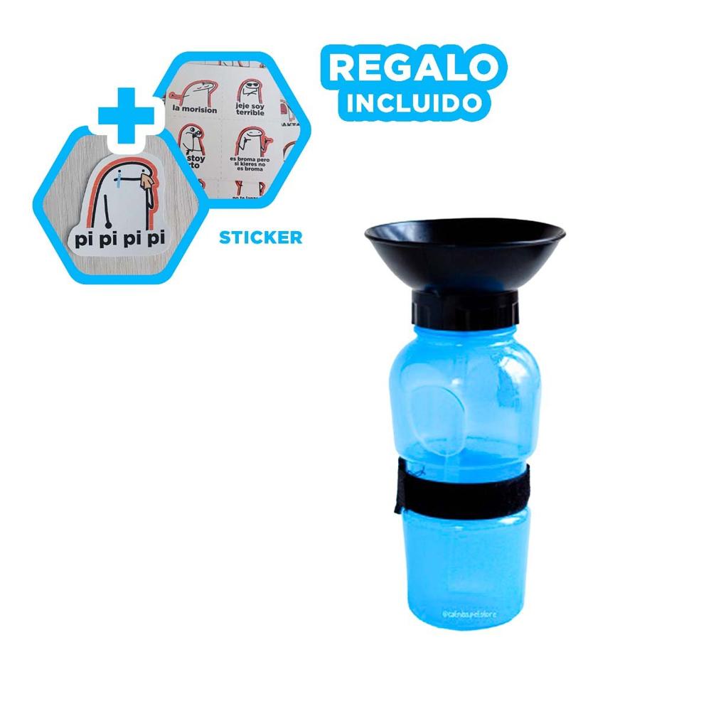 Solucion Portatil para Agua de Mascota Aqua Dog Azul Y+Regalo Sticker