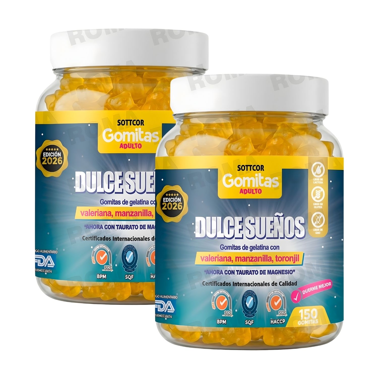 PACK 2 GOMITAS DULCES SUEÑOS CON VALERIANA 300UND SOTTCOR LABS