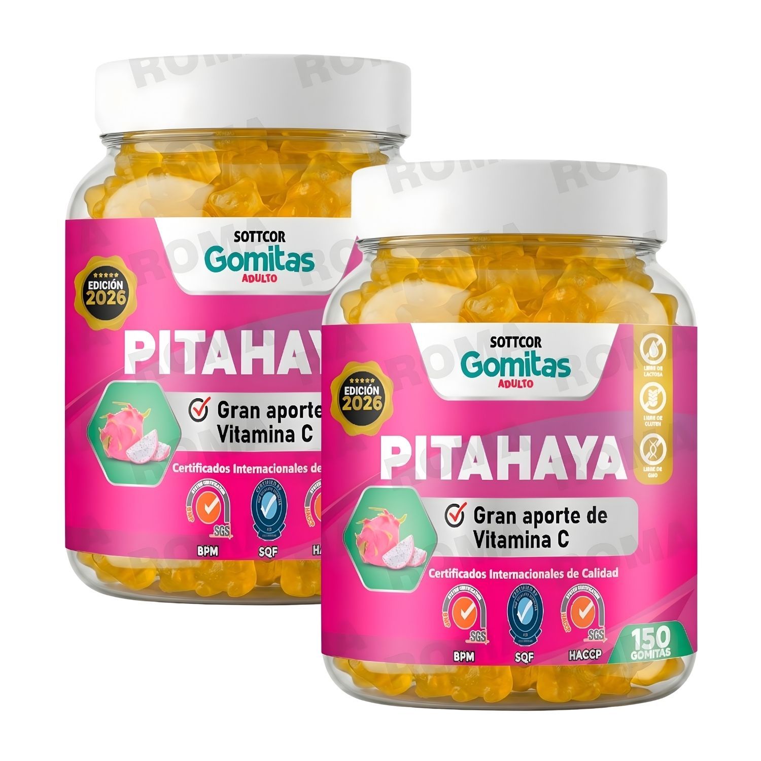 PACK 2 GOMITAS PITAHAYA 300 SOTTCOR LABS