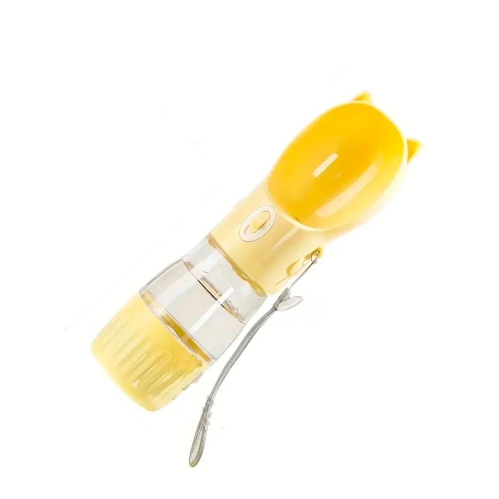 Frasco Practico Gato Amarillo con Tapa Segura Y+Papel Regalo