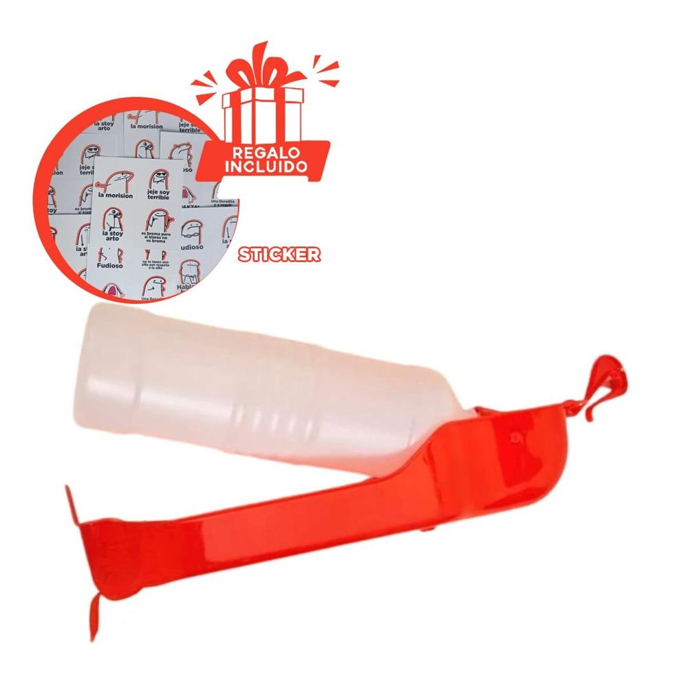 Equipo Portatil Rojo para Mascota con Estructura Compacta y Practica Y+Regalo Sticker