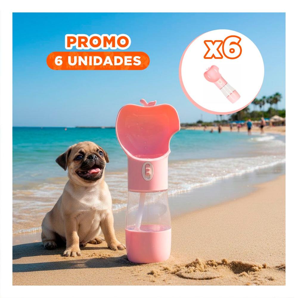 Pack6 Organizador Portatil Rosado en Forma de Manzana Y+Regalo Sticker