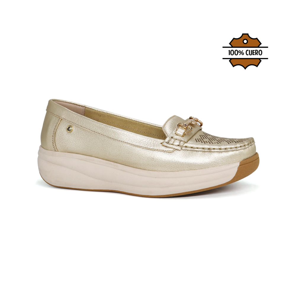 Zapatos Casuales Mujer JA26Q2-MS861 Dorado 38
