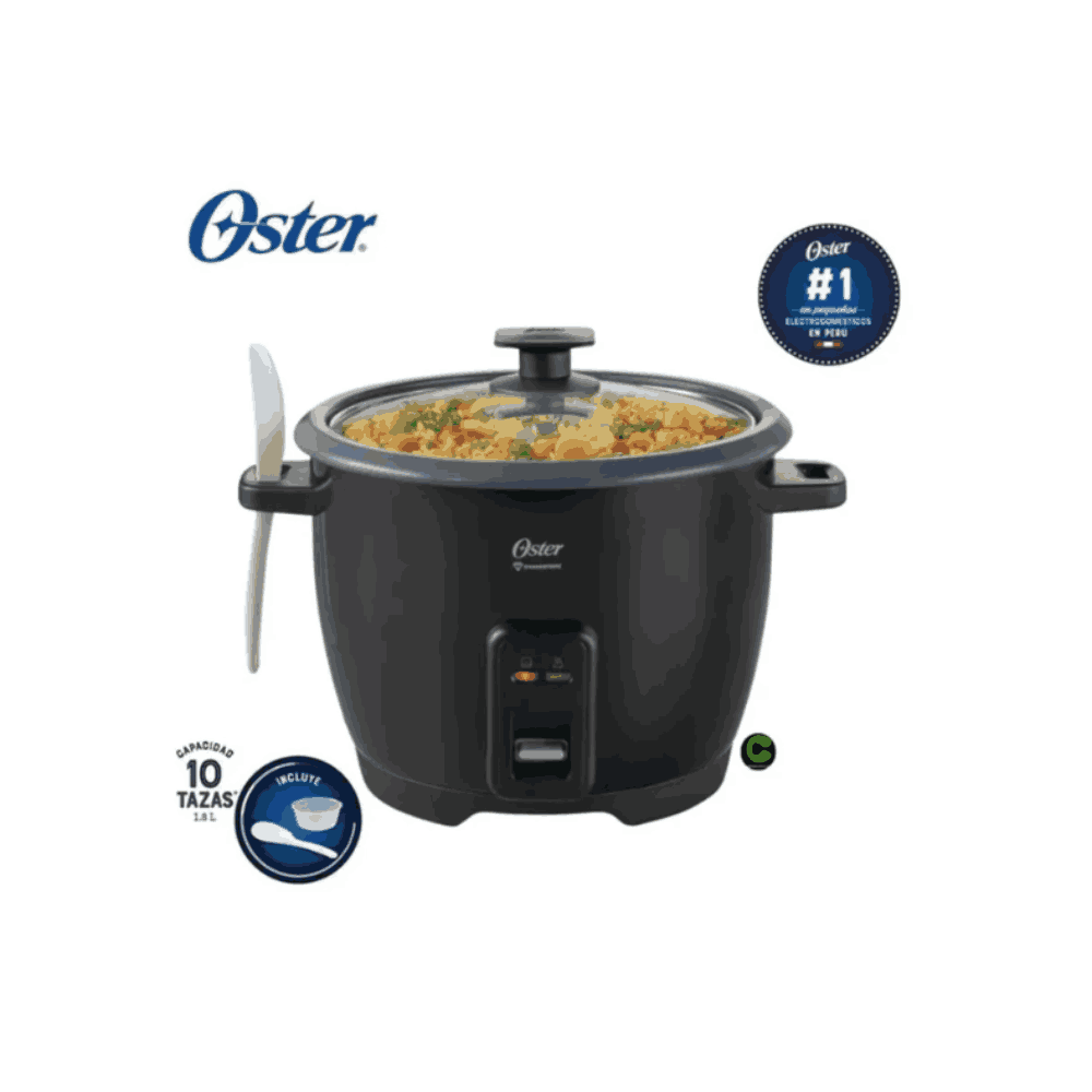 Oster Arrocera Multifuncional Oster CKSTRCB10DFBLK-053 10 Tazas Negro