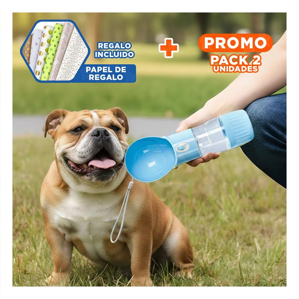 Pack2 Recipiente Ligero en Forma de Ovni Celeste Portatil Y+Papel Regalo
