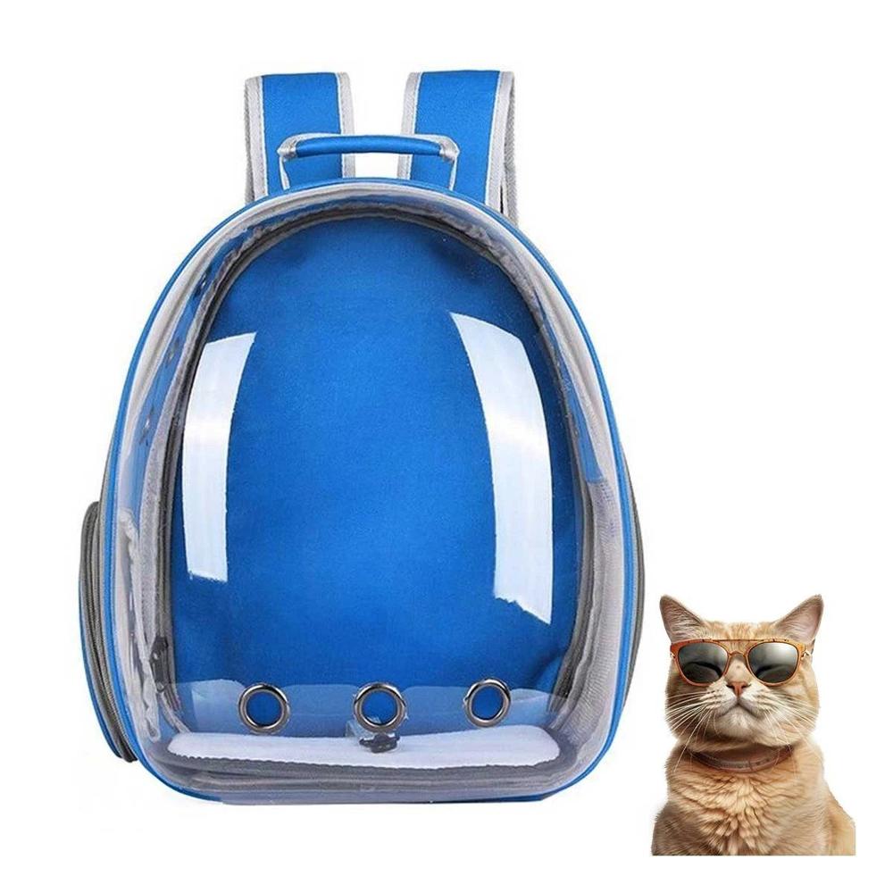 Equipo Burbuja Transparente para Gato Azul Transporte Seguro Y+Papel Regalo