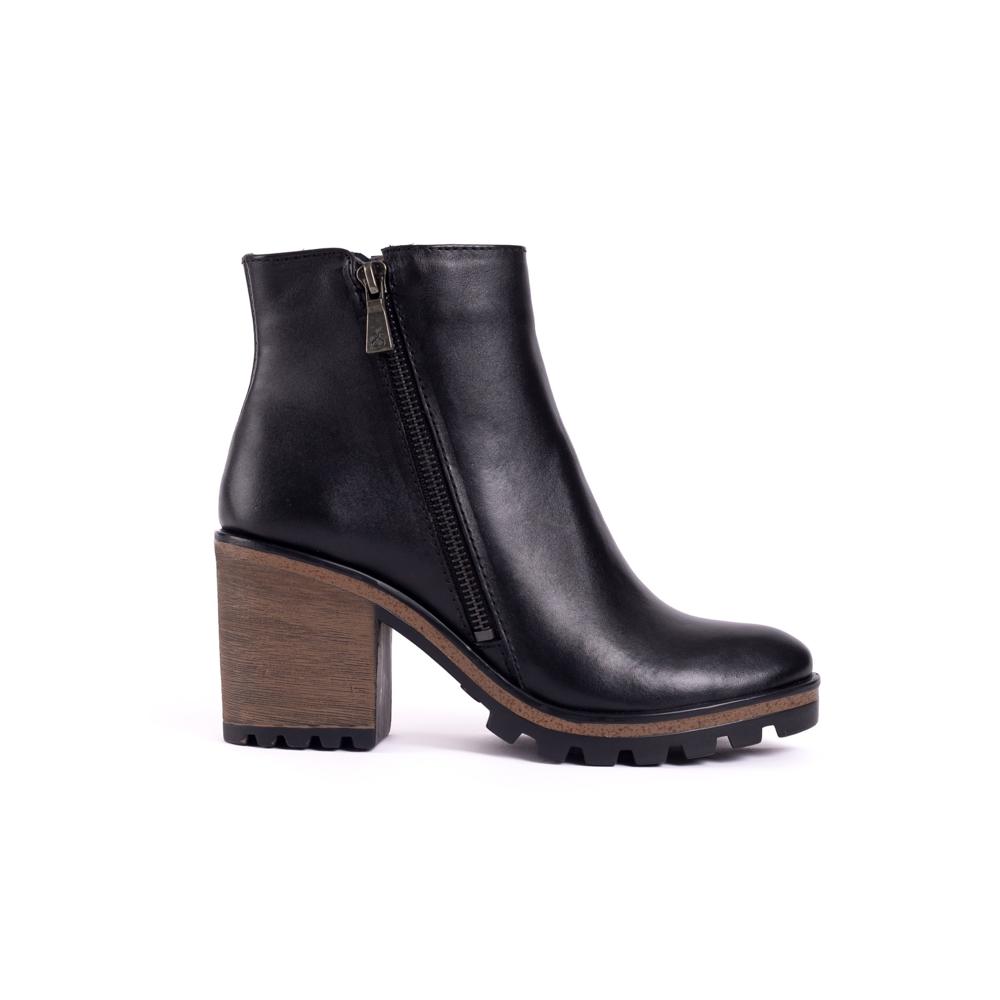 BOTINES MUJER CARUSSO B7052 CUERO NEGRO