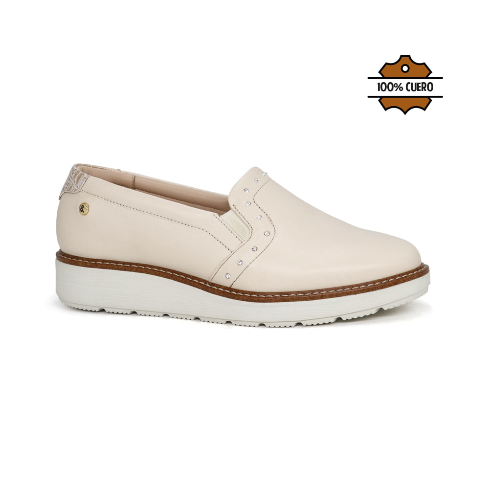 Mocasines Casuales Mujer JA26Q2-MS859 Hueso 39