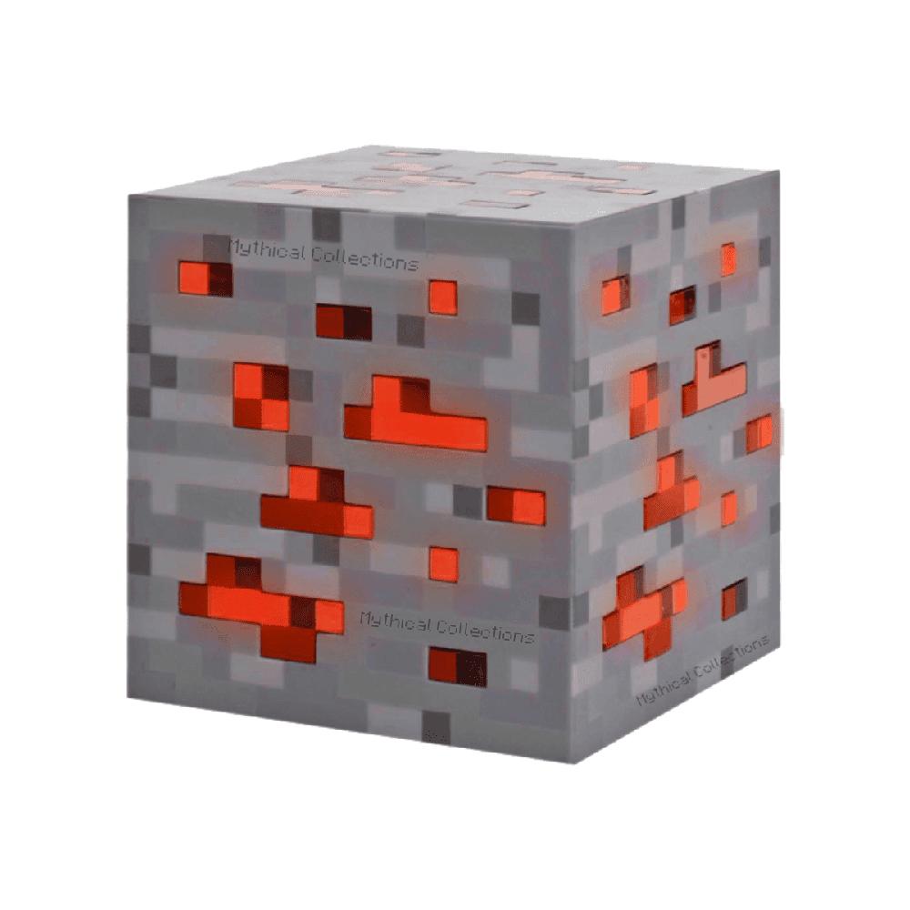 Lampara de Bloque de Mineral Redstone Estilo Minecraft