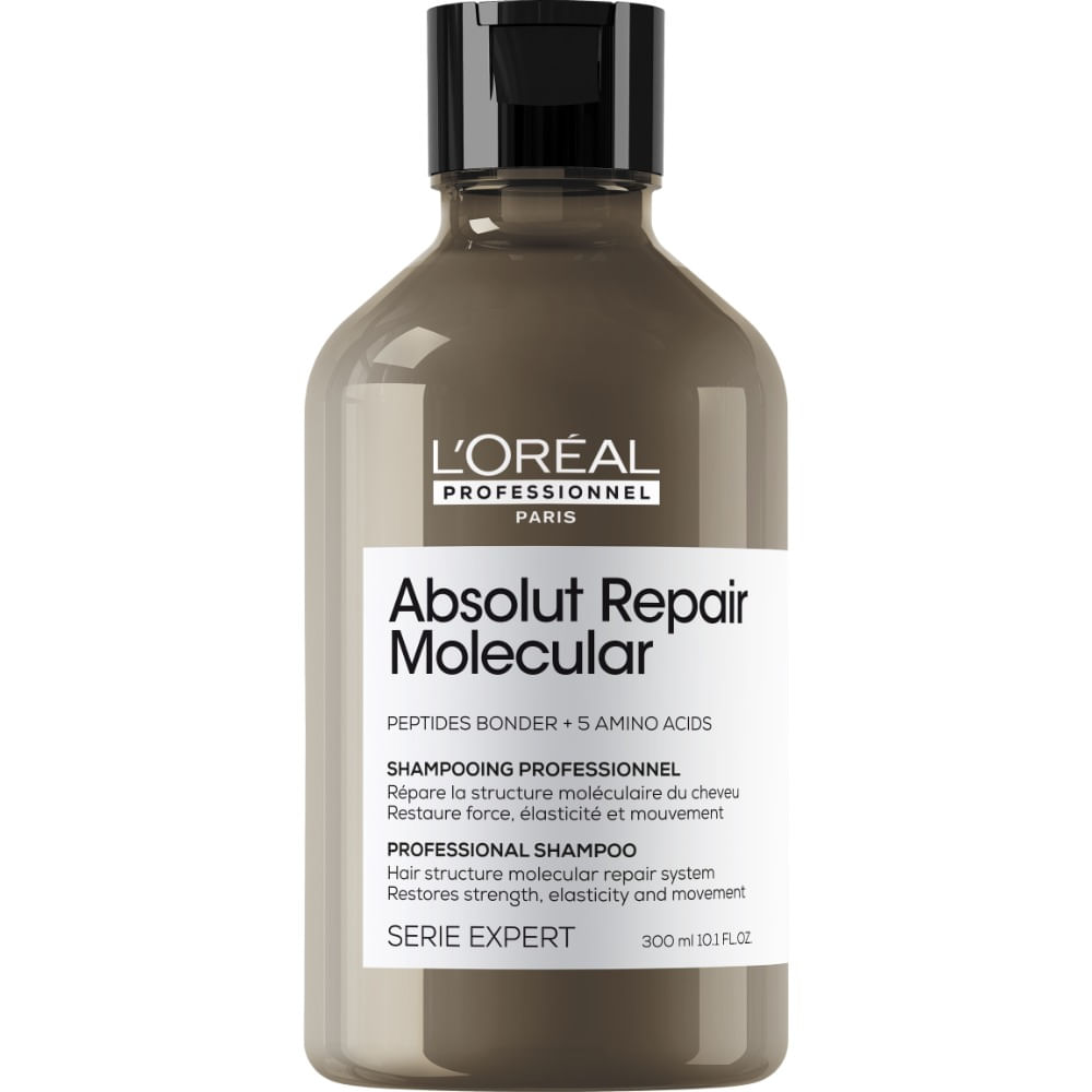 Loreal shampoo reparador molecular para cabello dañado - absolut repair molecular 300 ml