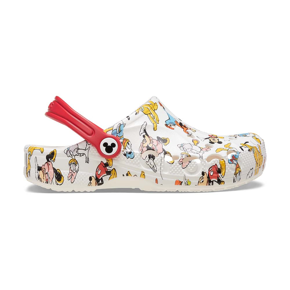 Crocs Niño Mickey And Friends Baya Clogs Cr210566-90H Blanco 21