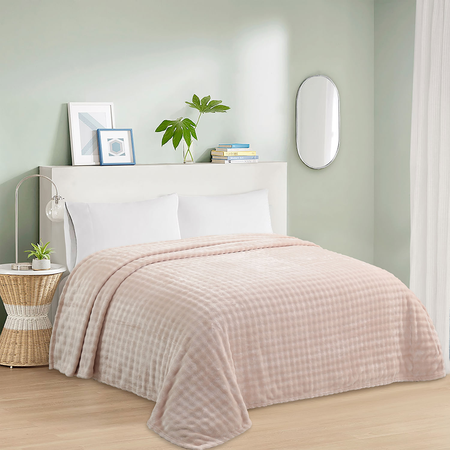 Frazada Oi26 Bubble Ivory 1.5 Plazas