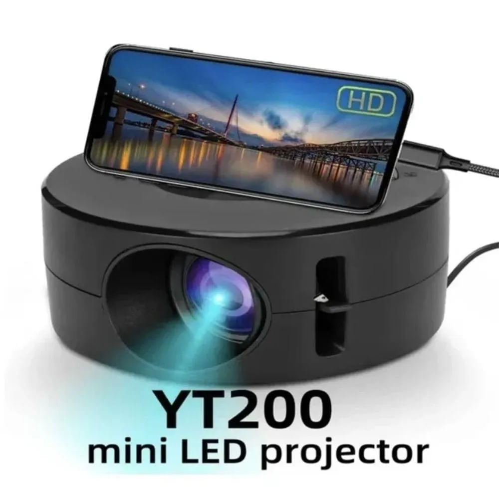 MINI PROYECTOR LED PORTATIL ROTUNDITY YT200 - Oechsle