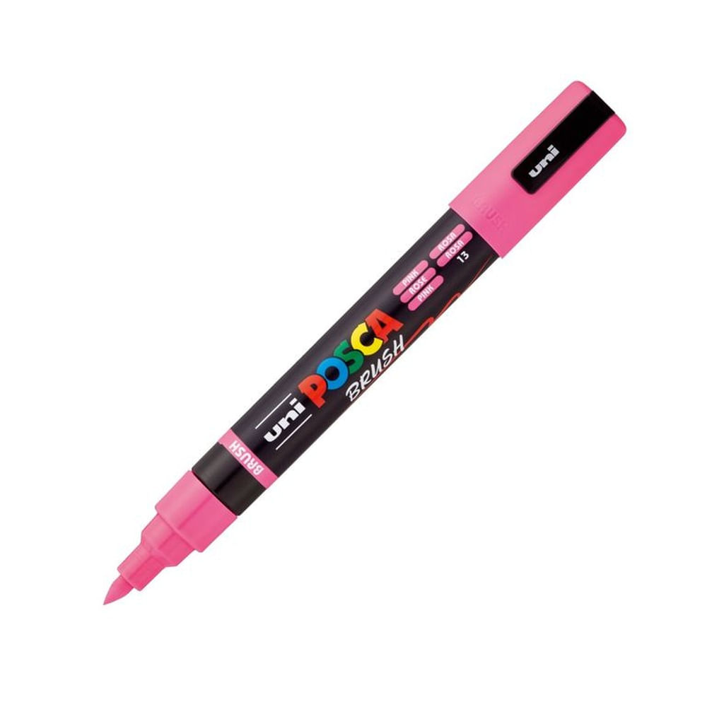 POSCA Marcador Punta Brush PC-5BR Rosado