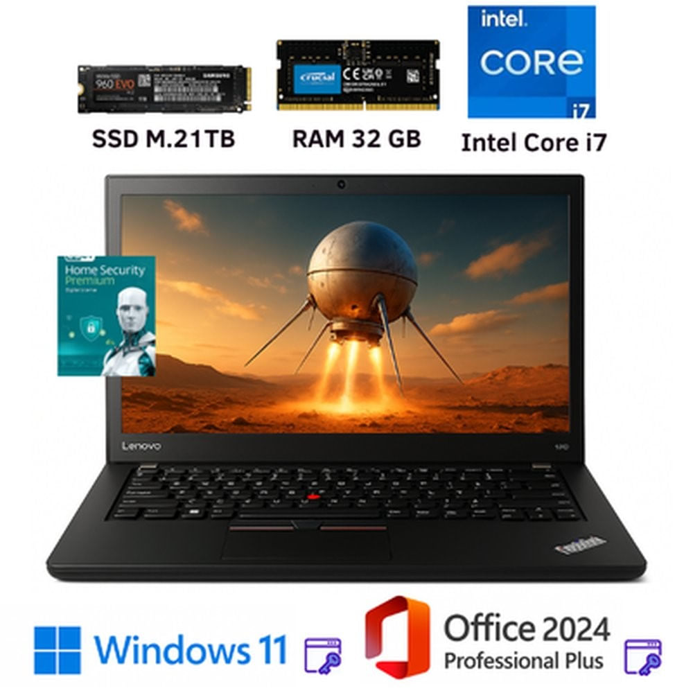 Laptop Thinkpad T490. I7. 32 GB Ram. 1TB SSD M.2. Office 2024 PP. Win 11 P. Eset Internet Security