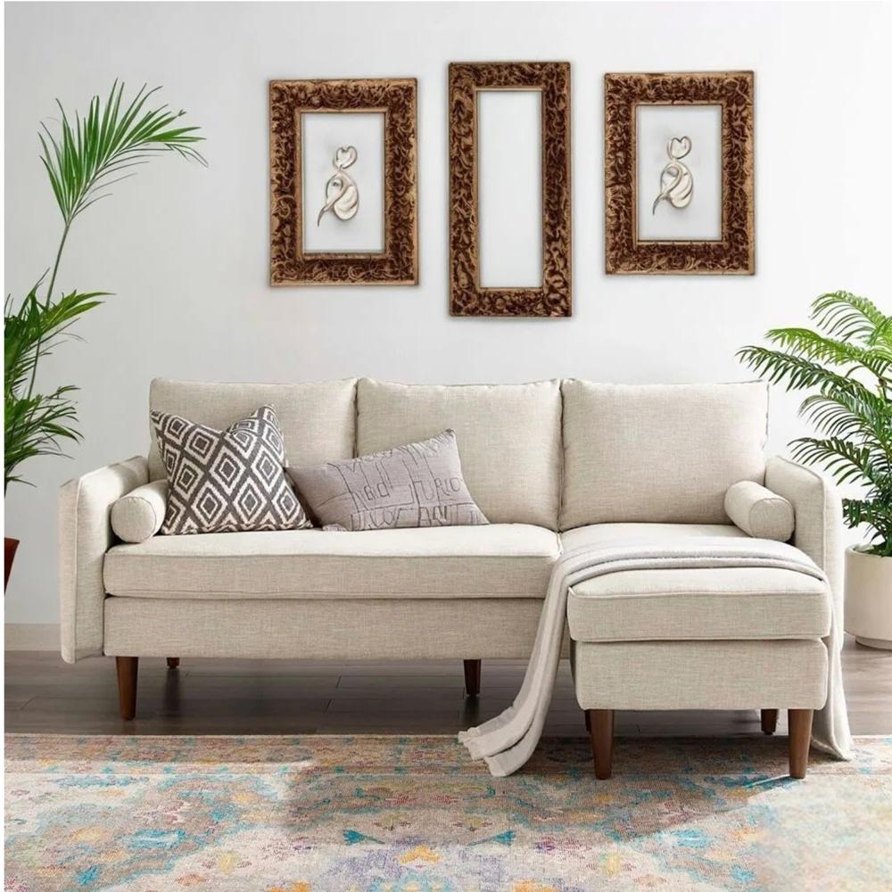 Sofa Seccional Kusi Beige Vintage