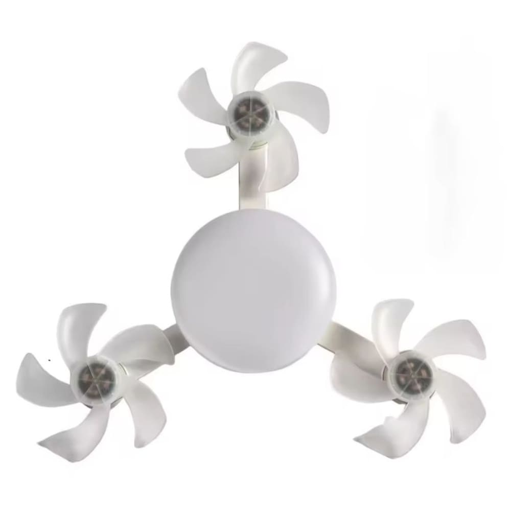 Foco Ventilador Techo Diseño Dron Luz Integrada 3 Hélices Compacto Moderno NW-2804