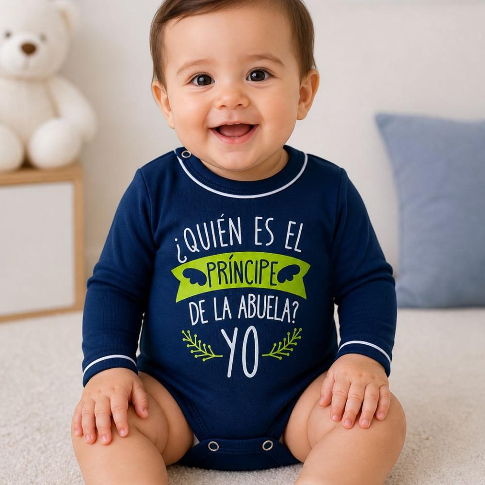 Body De Bebé Algodón Azul