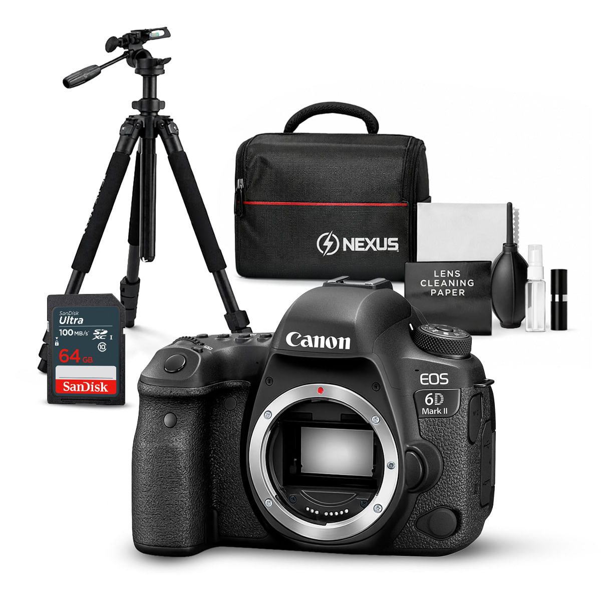 Cámara Canon EOS 6D Mark Cuerpo Solo II y Kit Ultimate N