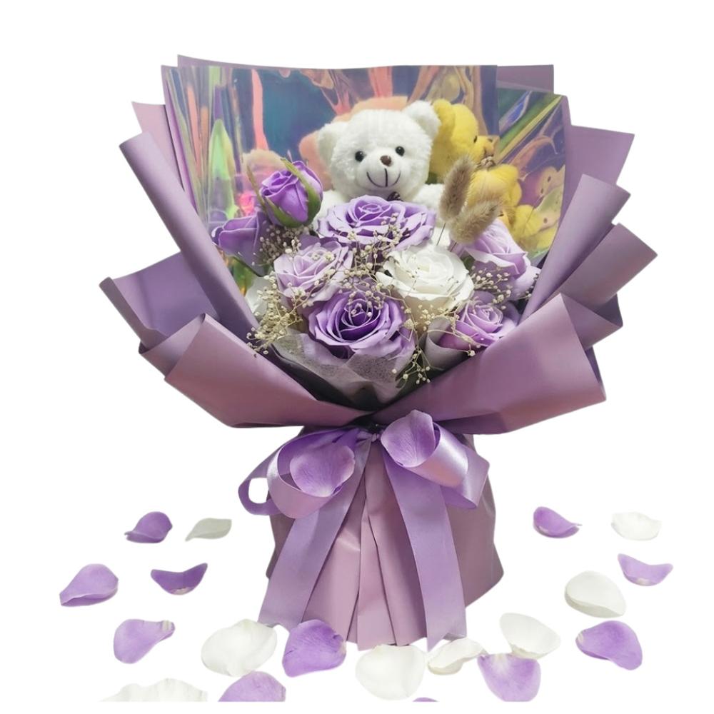 RAMO DE ROSAS Y FLORES PARA REGALO DIA DE LA MADRE PERSONA ESPECIAL OSL
