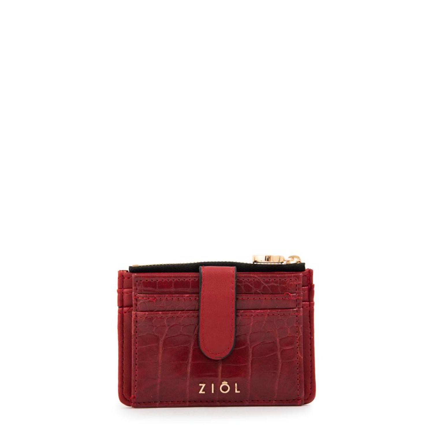Tarjetero Ziol Ariana Rojo