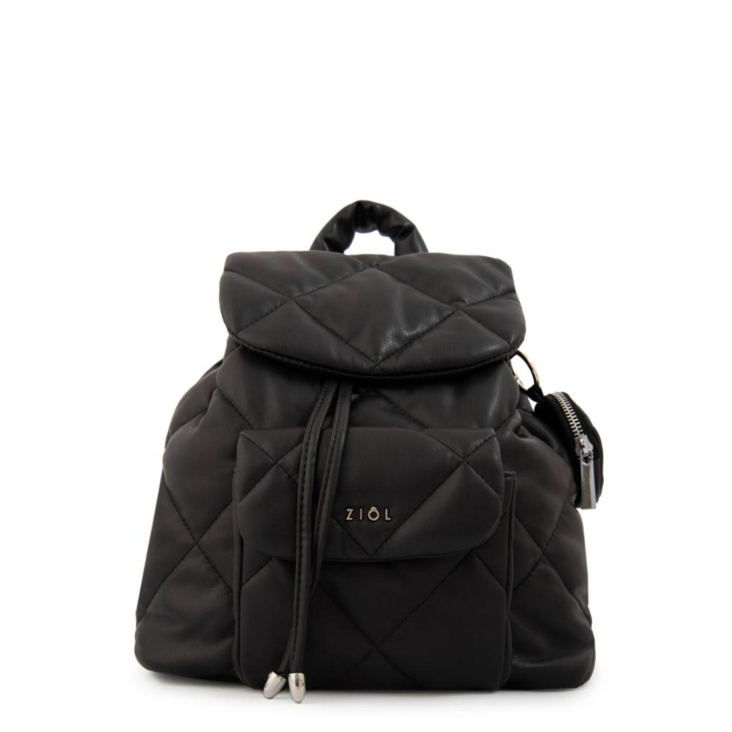 Mochila Ziol Linn Negro Y Textura