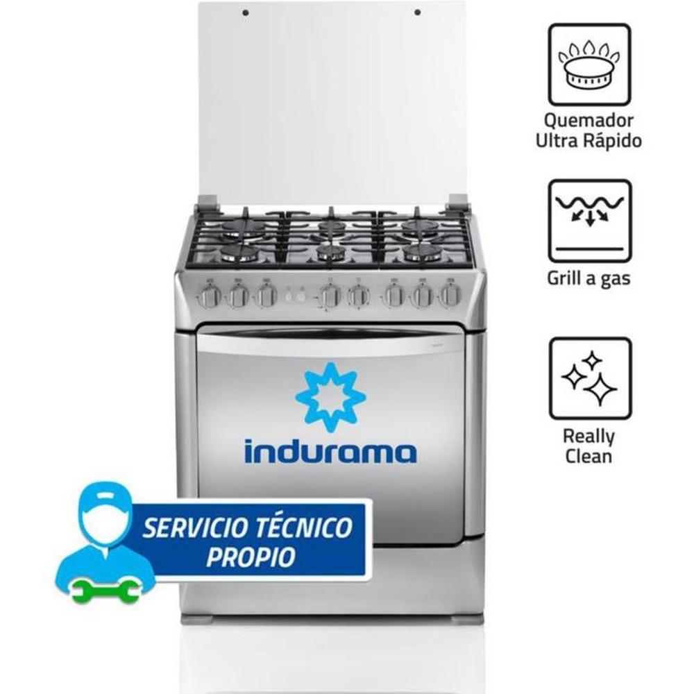 Cocina Indurama Galicia  Zafiro Croma  6 quemadores