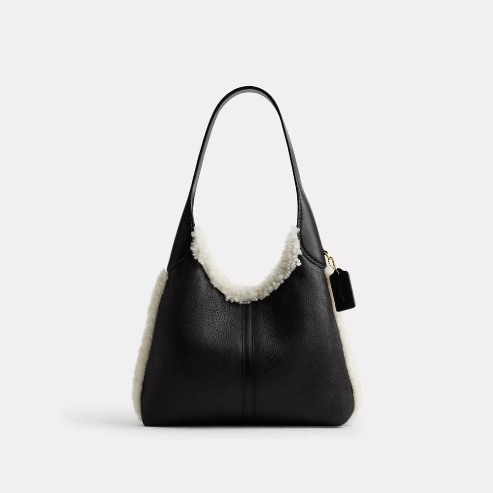 BOLSO COACH BROOKLYN 28 PIEL DE OVEJA | NEGRO