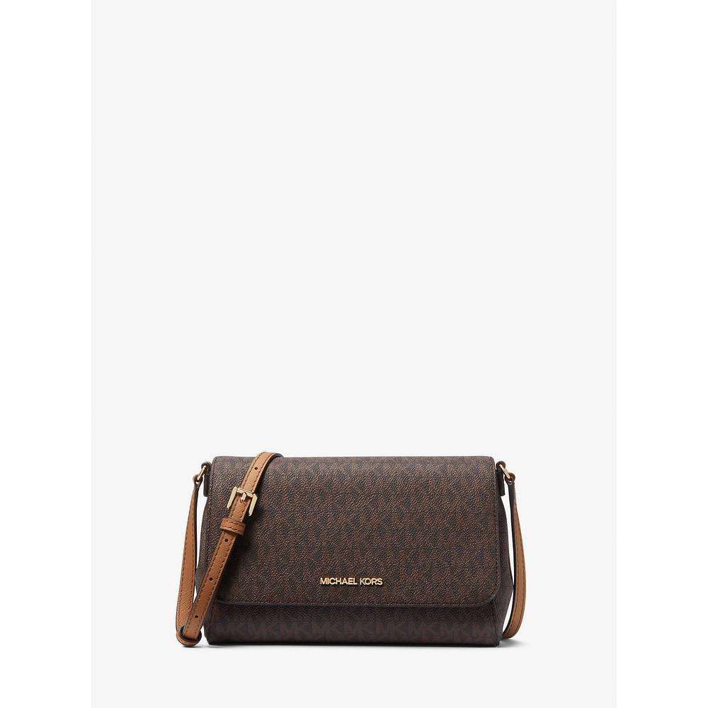 MICHAEL KORS BOLSO BANDOLERA CONVERTIBLE MEDIANO CON LOGOTIPO | MARRÓN