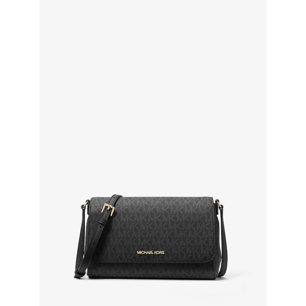 MICHAEL KORS BOLSO BANDOLERA CONVERTIBLE MEDIANO CON LOGOTIPO | NEGRO