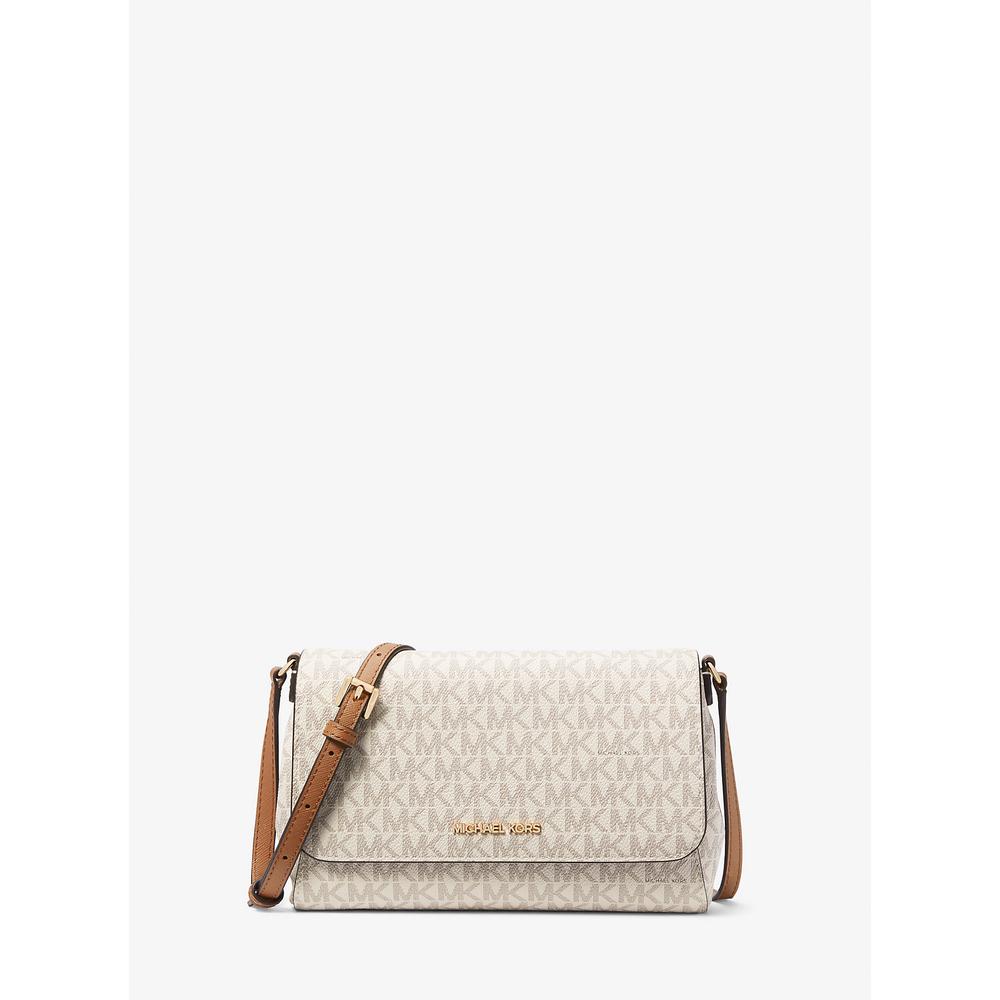 MICHAEL KORS BOLSO BANDOLERA CONVERTIBLE MEDIANO CON LOGOTIPO | VAINILLA