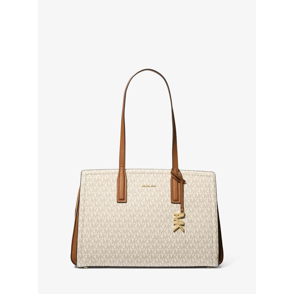 MICHAEL KORS BOLSO TOTE BOLSO LAILA CON LOGOTIPO DE LA FIRMA | VAINILLA