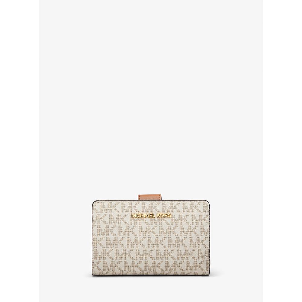 MICHAEL KORS CARTERA MEDIANA CON LOGOTIPO DE LA FIRMA | VAINILLA