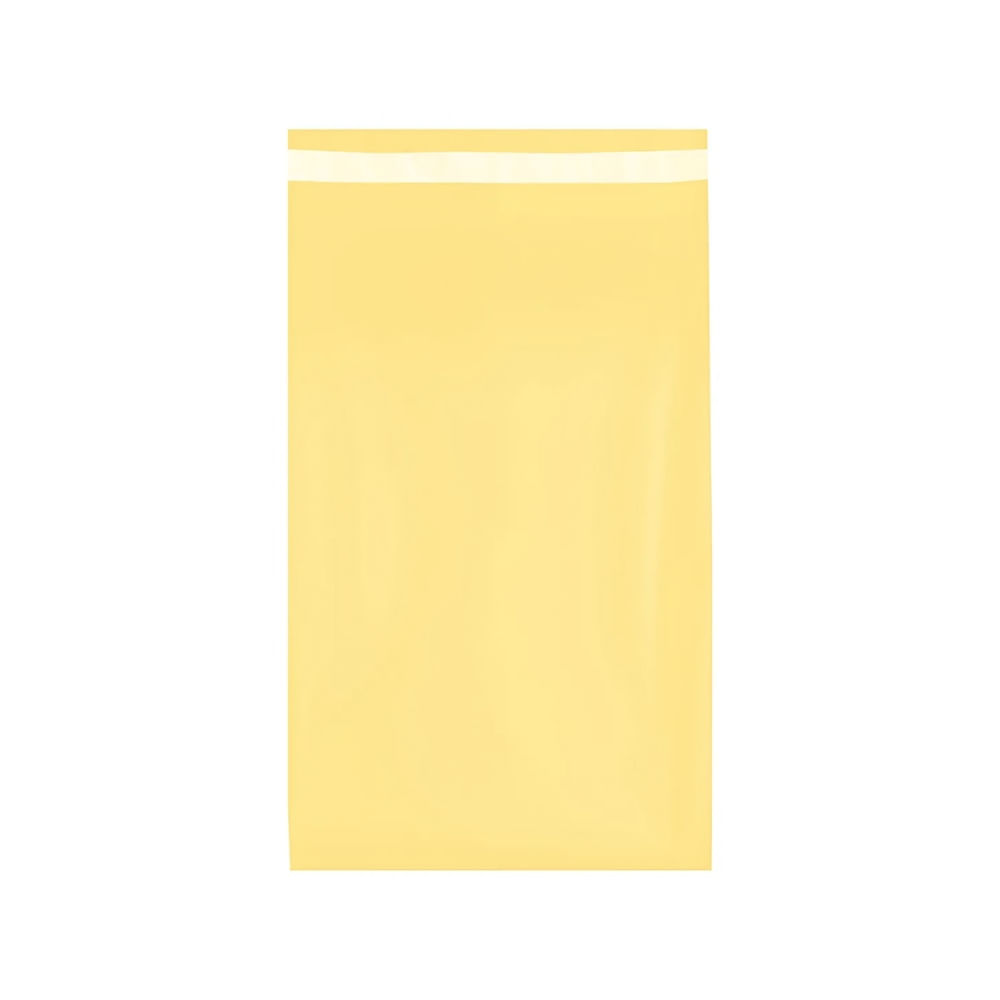 Bolsa para Envíos  y Courier 35x50 cm Pack 100 Unidades Polietileno con Cierre Adhesivo  Amarillo